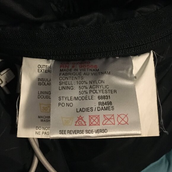 Retro Two Tone Blue Snowboarding Jacket - Picture 11 of 16